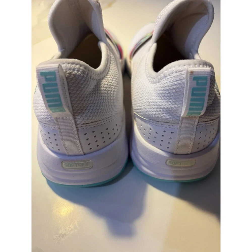 Puma Softride Sophia Slip On White Tie Dye Sneakers Womens Size 8.5